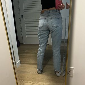Zara Basic Denim Mom Jeans